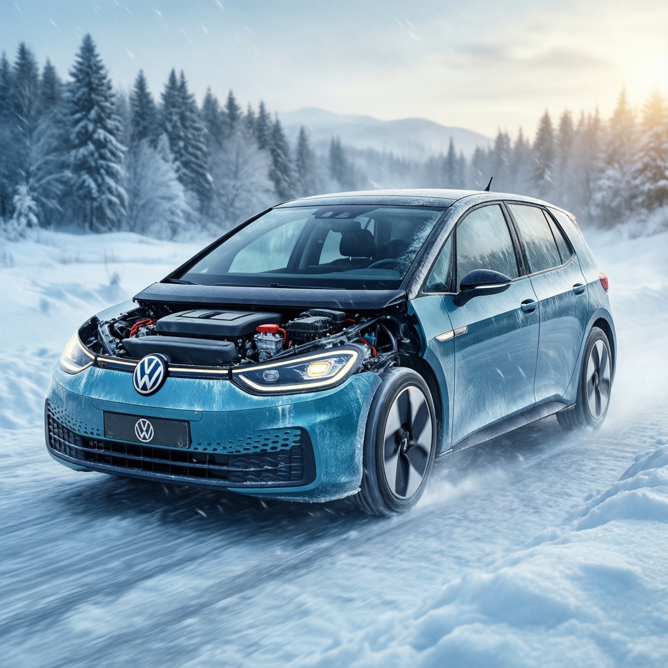 Гибриды volkswagen переходят на бензин при температуре около −10 °c